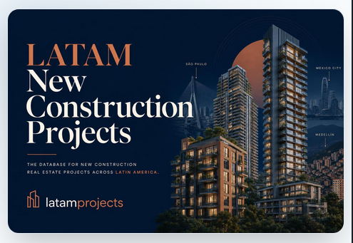 LATAM New Construction Projects — verified developments across São Paulo, Mexico City, and Medellín
